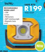 Lite Pro Rechargeable Work Light LP005-10W
