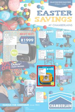 Chamberlains : Easter Savings (23 March - 13 April 2020), page 1