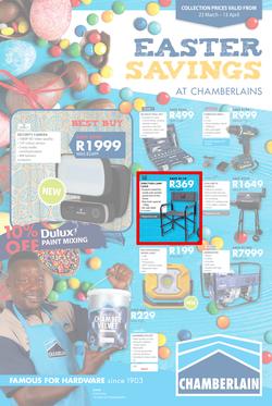 Chamberlains : Easter Savings (23 March - 13 April 2020), page 1