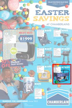 Chamberlains : Easter Savings (23 March - 13 April 2020), page 1