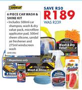 Shield 6 Piece Car Wash & Shine Kit