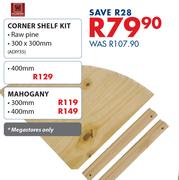 Corner Shelf Kit-300 x 300mm