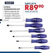 Topline 6 Piece Screwdriver Set
