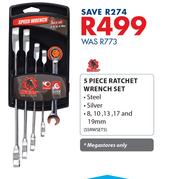Stier 5 Piece Ratchet Wrench Set SSRWSETS