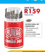 Ruwag 18 Piece Drill Bit Combo Box RUW3310618COMBO