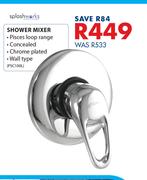 Splashworks Shower Mixer PSC100L