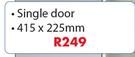 Bathroom Cabinet Single Door-415 x 225mm