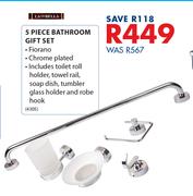 5 Piece Bathroom Gift Set