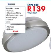 Bright Star Ceiling Light 18W LED 262mm