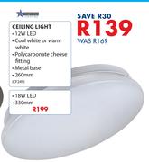 Bright Star Ceiling Light 18W LED 330mm