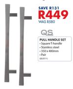 QS Pull Handle Set QS2511-350 x 480mm