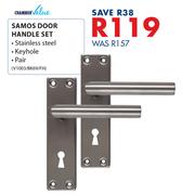 Chamber Value Samos Door Handle Set V1003/BK69/FH
