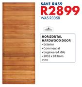 Swartland Horizontal Hardwood Door-2032 x 813mm