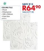 Ceiling Tile (Floral)-500 x 500mm