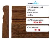 Chamber Value Skirting #S22B 2.75m Supawood-90 x 16mm