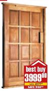 Solid Doors 12 Panel Pre Hung Door-1200x2032mm