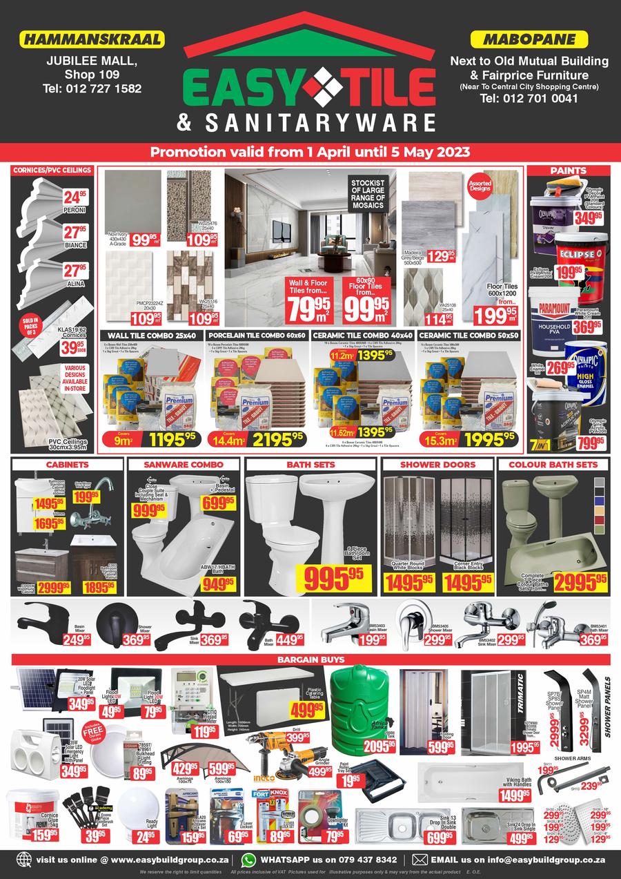 Easy Tile (01 April - 05 May 2023) — m.guzzle.co.za
