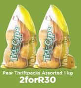 Pear Thriftpacks Assorted-For 2 x 1kg