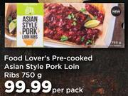 Food Lover's Pre-Cooked Asian Style Pork Loin Ribs-750g Per Pack