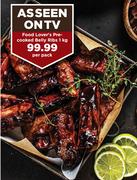 Food Lover's Pre-Cooked Belly Ribs-1kg Per Pack