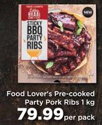 Food Lover's Pre-Cooked Party Pork Ribs-1kg Per Pack