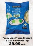 Penny Lane Frozen Broccoli & Cauliflower Mix-1Kg Each