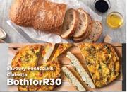 Savoury Focaccia & Clabatta-Both For