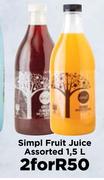 Simpl Fruit Juice Assorted-For 2 x 1.5L