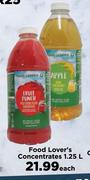 Food Lover's Concentrates-1.25L Each