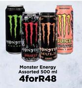 Monster Energy Assorted-For 4 x 500ml