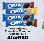 Oreo Original Chocolate Cream Or Golden-For 4 x 133g