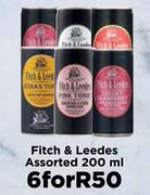 Fitch & Leedes Assorted-For 6 x 200ml