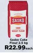 Sasko Cake Flour-2.5Kg Each