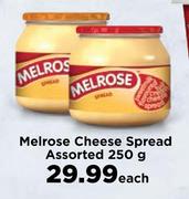 Melrose Cheese Spread Assorted-250g Each