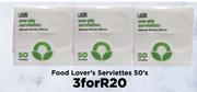 Food Lover's Serviettes-For 3 x 50's