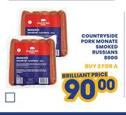 Countryside Pork Monate Smoked Russians-For 2 x 800g