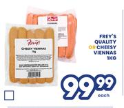 frey's Quality Or Cheesy Viennas-1Kg Each