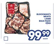 Blockman's Meats Lamb Bulk Pack-Per Kg