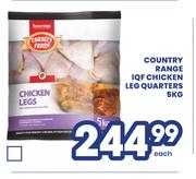 Country Range IQF Chicken Leg Quarters-5Kg Each