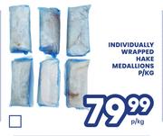 Individually Wrapped Hake Medallions-Per Kg