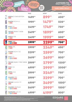 Edgars Mobile : Early Bird Black Friday Deals (16 November - 20 November 2022), page 1
