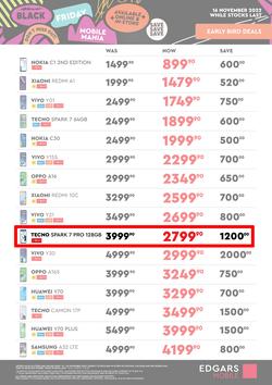 Edgars Mobile : Early Bird Black Friday Deals (16 November - 20 November 2022), page 1