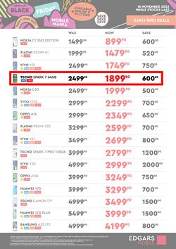 Edgars Mobile : Early Bird Black Friday Deals (16 November - 20 November 2022), page 1