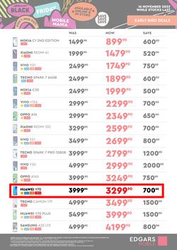 Edgars Mobile : Early Bird Black Friday Deals (16 November - 20 November 2022), page 1