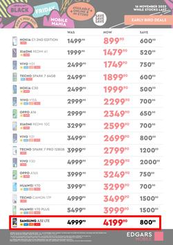 Edgars Mobile : Early Bird Black Friday Deals (16 November - 20 November 2022), page 1