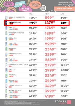 Edgars Mobile : Early Bird Black Friday Deals (16 November - 20 November 2022), page 1