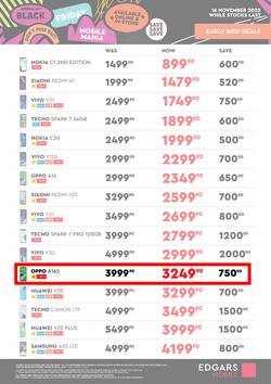 Edgars Mobile : Early Bird Black Friday Deals (16 November - 20 November 2022), page 1
