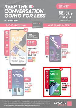 Edgars Cellular : Keep The Conversation Going For Less (13 May - 22 May 2022), page 1