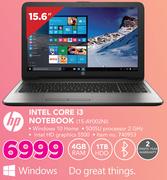 HP Intel Core i3 Notebook 15-AY002NI