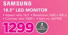 Samsung 18.5" LED Monitor